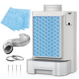 Indoor Dryer Vent, Dryer Vent with Stainless Steel Screen Filter and Polyester Filter, Lint Catcher for Electric Clothes Dryers, Come with 4 Polyster Filters and Vent Hose.