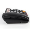 EBTOOLS Teléfono con Cable de Botón Grande con Timbre Extra