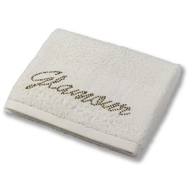 Catherine Lansfield Diamente Glamour Hand Towel, Cream, 1