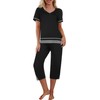 Ekouaer Capri Pajama Sets for Women Capri Pants with Short