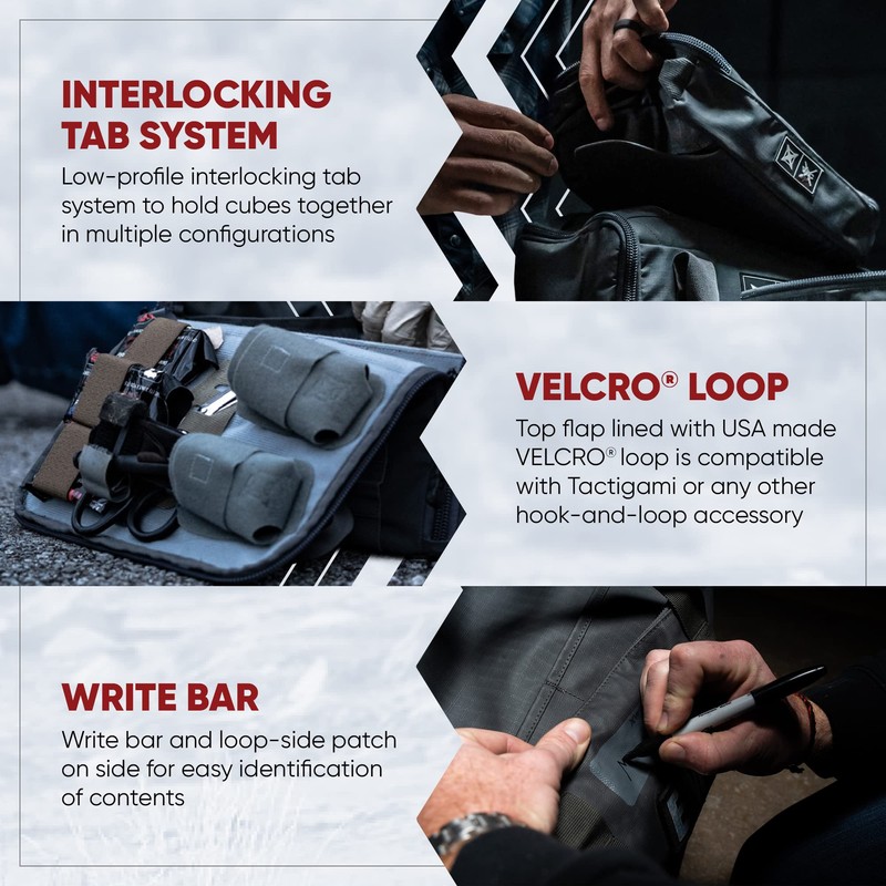 Vertx VTAC Stackable Storage Cube, Car Tactical Gear Carry Bag
