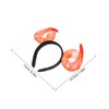 Healeved Realistic Shrimp Shaped Hairband Creative Food Headband Fun Animal