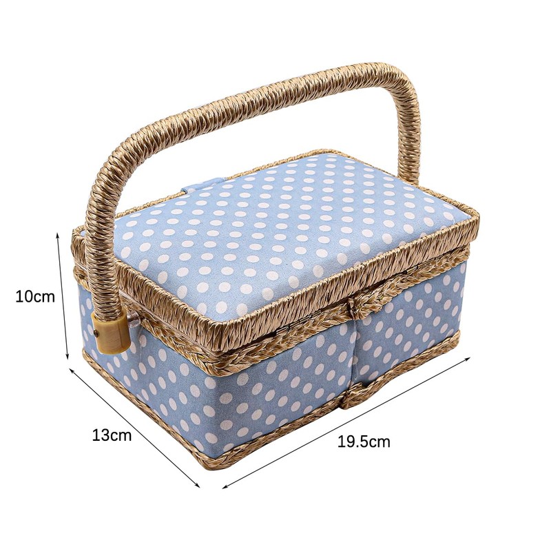 ANCLLO Sewing Accessories, Sewing Box, Organiser, Sewing Kit, Storage for