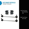 TRQ Front Suspension Kit Sway Bar Bushing Set Sway Bar