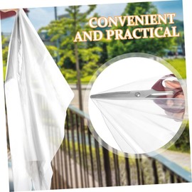 Outanaya 1set Kit Thermal Film Cover for Cuttable Transparent Easy Installation Hook and Tape Indoor Against Drafts and Heat Loss