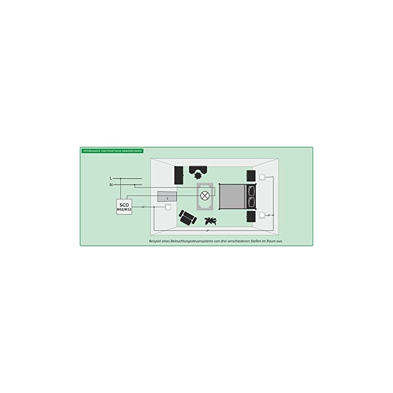 Dimmer Button Top-hat Rail 350 W (Memory)