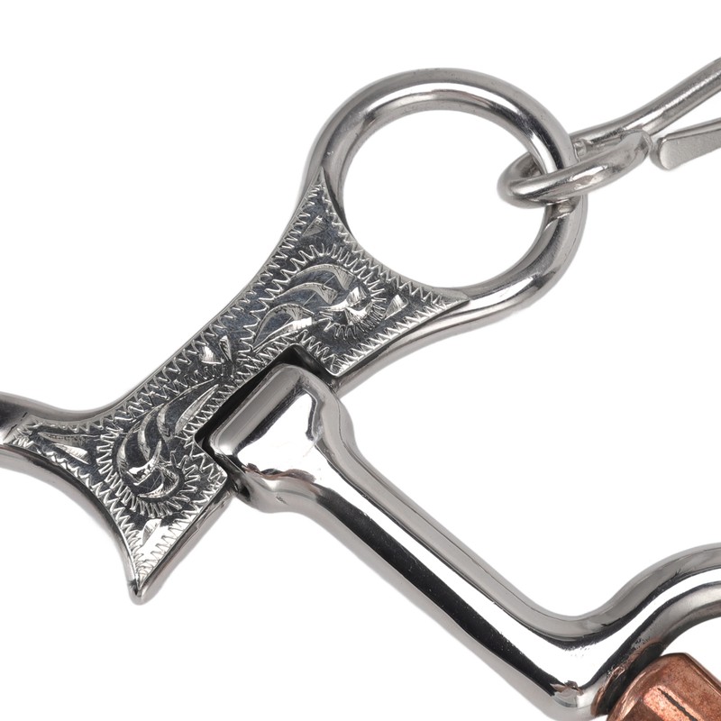 120mm Horse Mouth Snaffle with Chain Stainless Steel Horse Bit