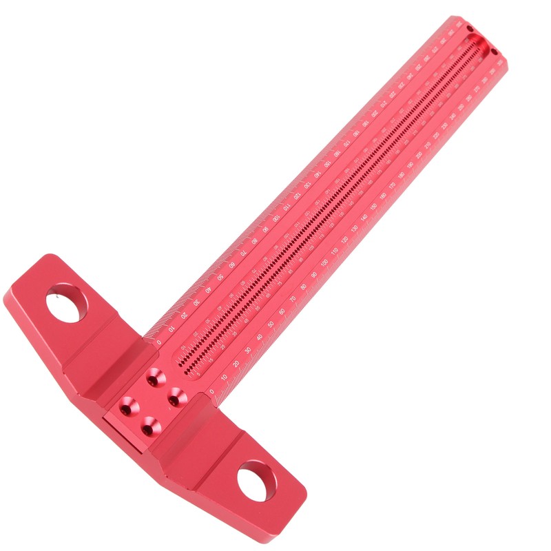 T Square Ruler Aluminum Alloy Removable Woodworking Scriber Art Framing