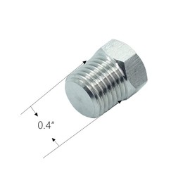 CDQBWKJGFJ 5 Pcs Stainless Steel Outer Hex Thread Socket Pipe Plug Fitting 1/8" NPT Male Oil Drain Plug Fitting