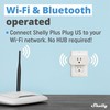 Shelly Smart Plug, Smart Home WiFi and Bluetooth Outlet with