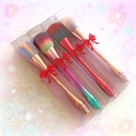 HANA-497 Powder Brush, Cheek Brush, Dust Brush, Foundation Brush, Makeup Brush (Clear Case Included)