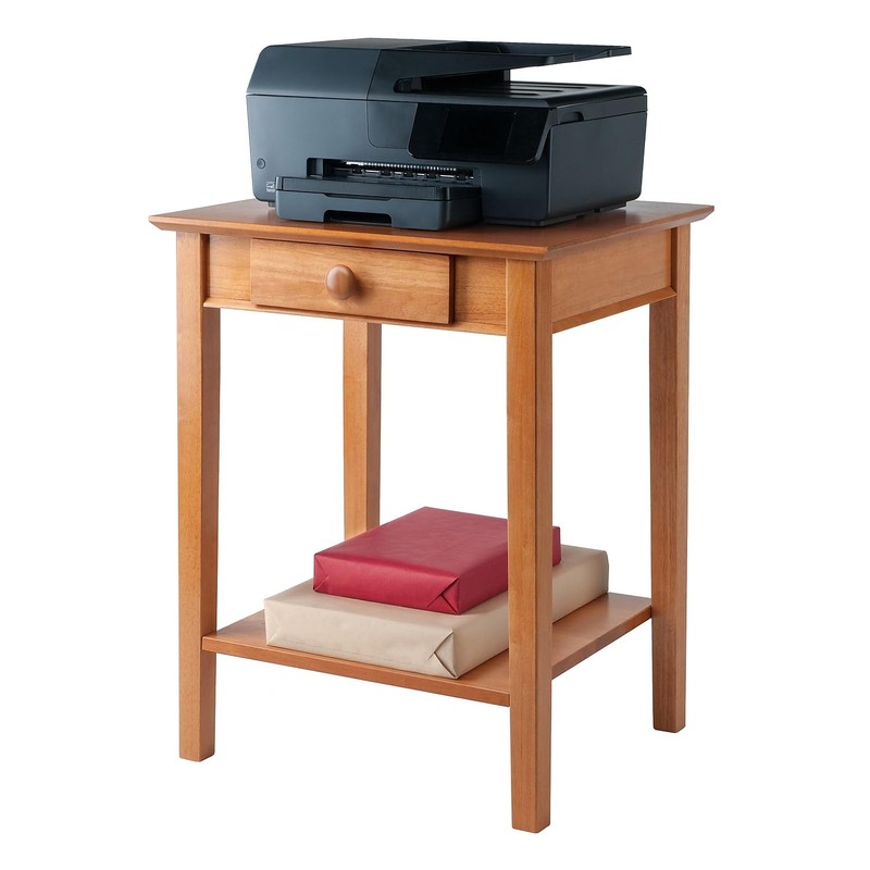 Winsome Studio End Table / Printer Stand, with Drawer, for