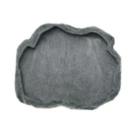 VGOL Reptiles Water Tray Tortoise Feeder Lizard Water Dish Resin Drinking Bowl for Tortoise Lizard Frog Terrapin Gecko Spider Scorpion Size M