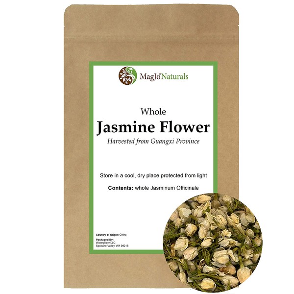 Jasmine Herbal Loose Leaf Tea, Dried Jasmine Flower Buds (4 ounce)