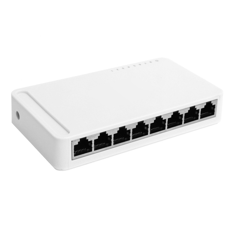 8‑Port Gigabit Ethernet Switch Network Switch Adapter RJ4510/100/1000mbps 100‑240VEU Plug