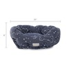 Fringe Studio Pet Bed, Celestial Round Cuddler, 20 x 19