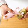 Kitchen Fruit Peeler, Ceramic Vegetable Peeler with Comfortable Grip for