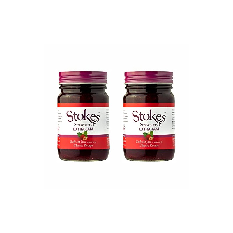 Stokes – Strawberry Extra Jam 340g - Pack of 2