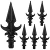 Fence Finials Trident Spear High-Impact Aluminium Alloy Black Finial Fence