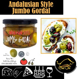 Chef Ole Spanish Gourmet Olives Gift Set: Premium Andalucian & Mediterranean Duo | Luxury Vegetarian Gift Basket with Pitted Jumbo Olives - Perfect for Foodie Connoisseurs" Set of 2, 10 oz jars.