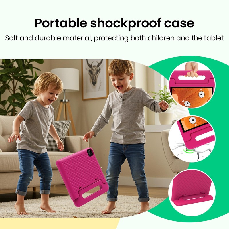 CFVOCUY 2026 Kids Tablet, 10.1 Inch Android 15 Tablet for