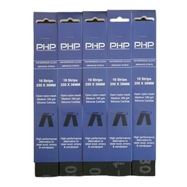 PHP Waterproof Abrasive Plumbers Cloth Strips (Pack of 10) 180 Grit For Copper