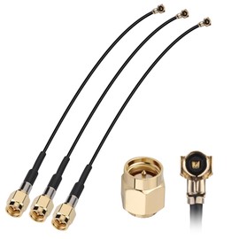 BLTIATLE SMA Antenna Extension Cable 6inch 3 Pack U.FL IPX IPEX MHF4 to SMA Male Connector 0.81mm Coaxial Pigtail Cable M.2 NGFF Interface Wireless Network Card WiFi Adapter