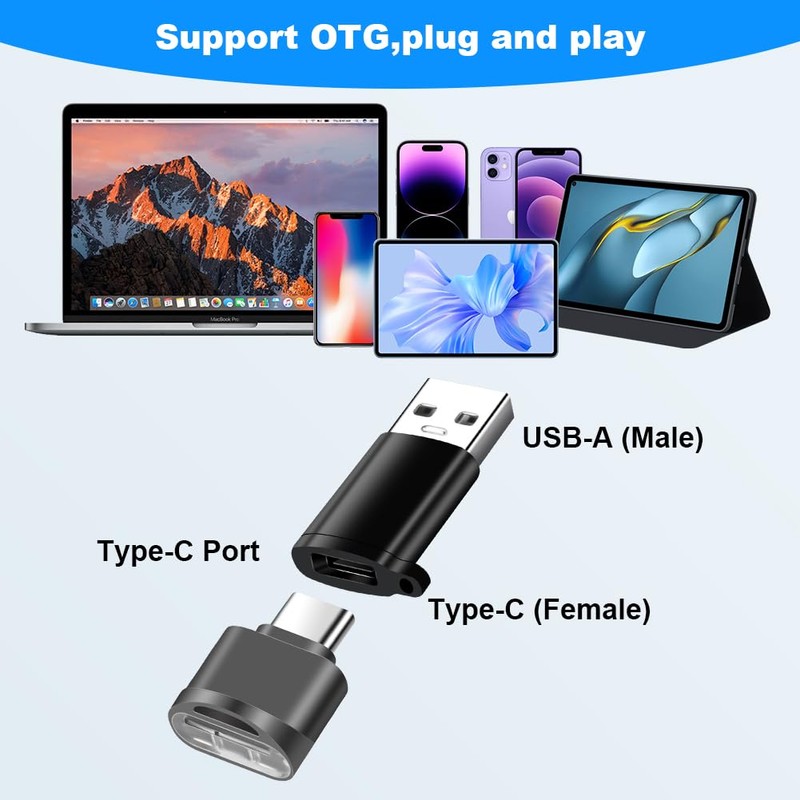 AXFEE Micro SD Card Reader, USB-C Memory Card Reader, TF