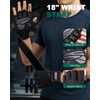 Trideer Padded Workout Gloves for Men - Gym Weight Lifting