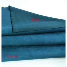 Mybecca Microsuede Fabric 58/60" Width Fabric by The Yard Color : Indigo (1 Yard, 36"x58") (Precut into 1 Yard Pieces by Prime)