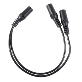 ZENWORYS 28cm 3.5mm Female to Dual Jack Female Y Splitter Stereo Audio Cable Black