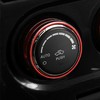 JeCar Air Conditioner Switch Knob Cover Aluminum Alloy Trim Cover