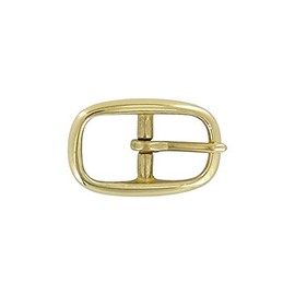 Ohio Travel Bag Center Bar Buckle, 3/4 Inch, Brass Finish, Solid Brass, C-1130-SB