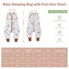 LAT Pack of 2 Baby Sleeping Bags with Feet, 0.5