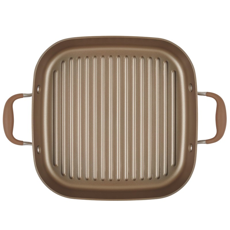 Anolon Advanced Nonstick 2-in-1 Deep Grill Pan and Square Roaster