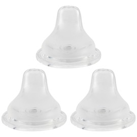 Sippy Cup Nipples for Mam Baby Bottles, Soft 100% Silicone Sippy Spout Nipples, Variable Flow, 6m+, 3 Count