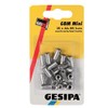 Gesipa 1464839 Polygrip Blind Rivet Nuts, Silver, M6x9x18mm, Set of