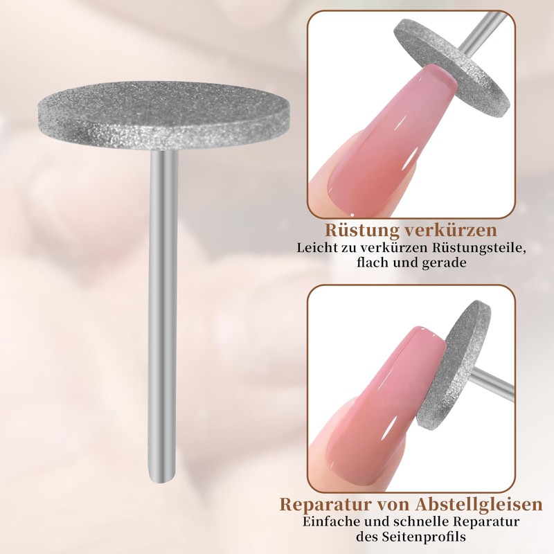 Sanding Disc Nail Drill Bits, Nail Bits for Nail Drills