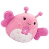 Mowatusy Spring Stuffed Animal Plush,Soft Butterfly Plush Wings Holding Sakura,Cute