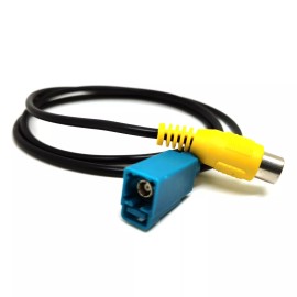 Unbranded Fakra RCA Backup Camera Adapter For Volvo S80 S80L 2013-2015 OEM Factory Radio