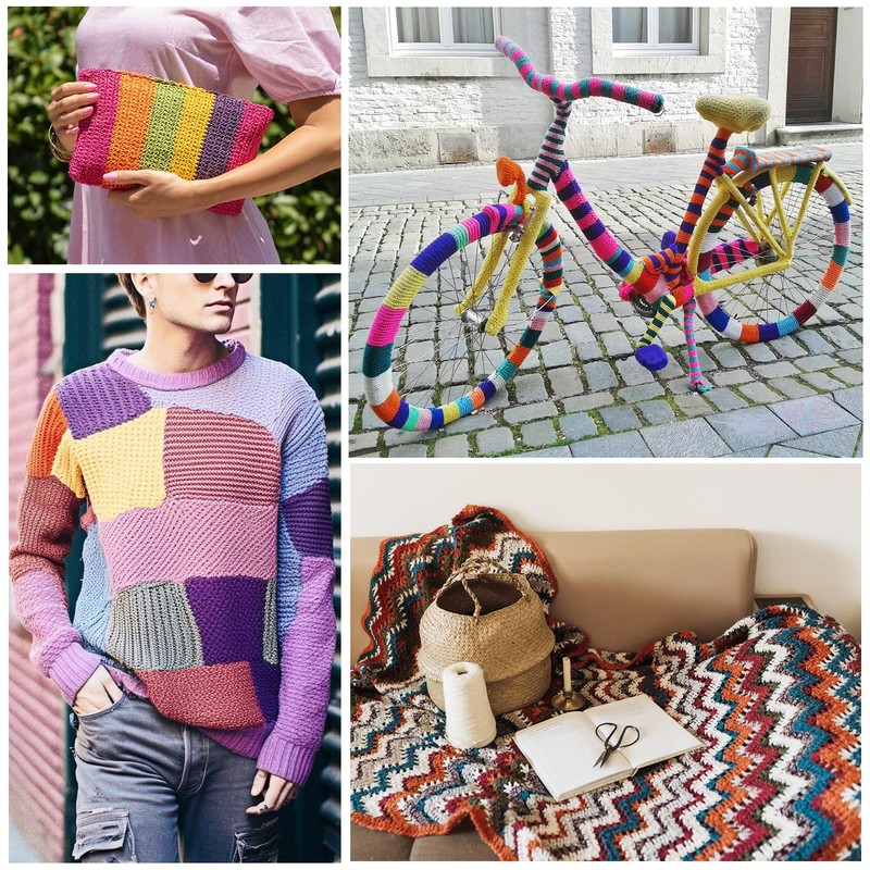 JAMIT Yarn for Crocheting, Soft Crochet Yarn Knitting Yarn for