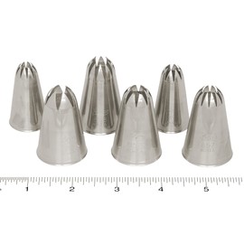 Ateco 857 Deep-Closed-Star Decorating Tube