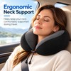 U-Shaped Travel Neck Pillow for Airplane and Car Rides –