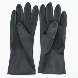 Uonlytech Guantes para teñir el pelo de salón, guantes negros, guantes reutilizables para el cabello para el hogar y el salón de belleza