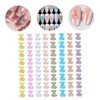 BIUDECO Nail Art Gems Diy Nail Diamonds Bear Charms Flatback