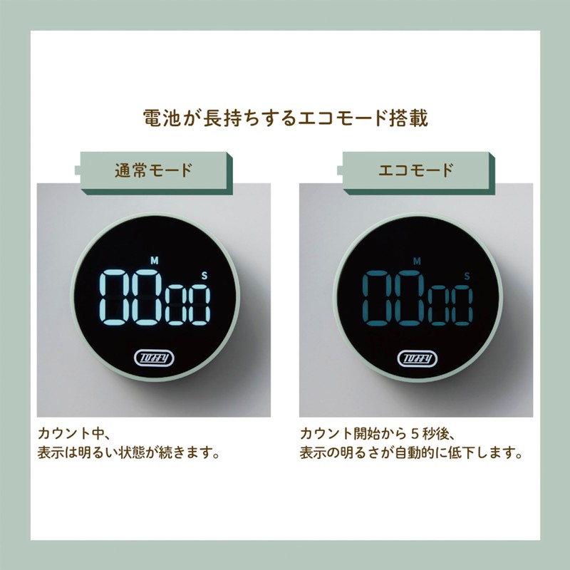 Toffy K-KU22 Large Screen Dial Timer for Kitchen, Study, Magnet,