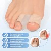 Kimihome 4 PCS Toe Spacers Separators, Wicking& Breathable Fabric Bunion