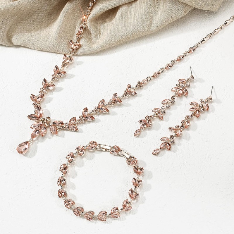 EVER FAITH Mujer Set de Joyería Cristal Austriaco Bola de