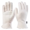 isotoner isotoner womens Stretch Fleece Gloves, Ivory, One Size US