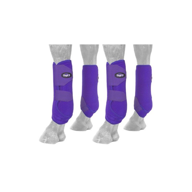 Tough 1 Extreme Vented Sport Boots Set, Purple, Large